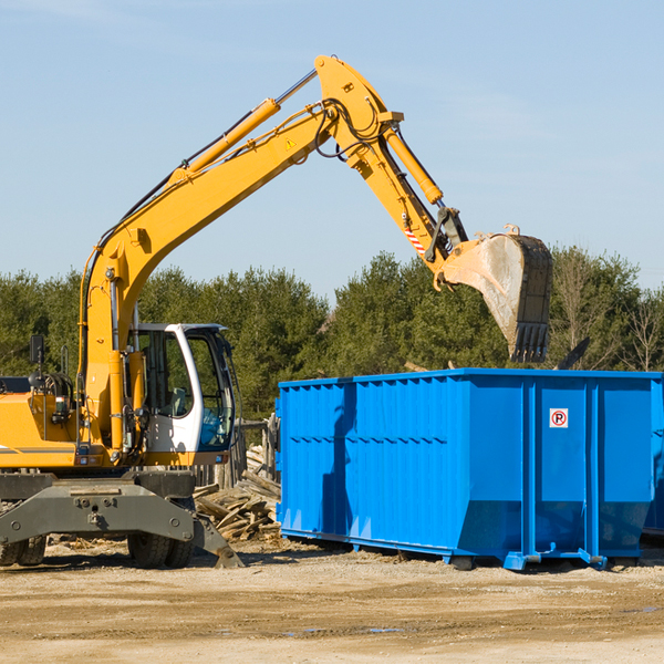 can i choose the location where the residential dumpster will be placed in Apple Springs